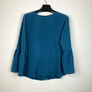 Apartment 9 turquoise bell sleeve shirt